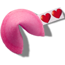 Biscoito chinês de amor.